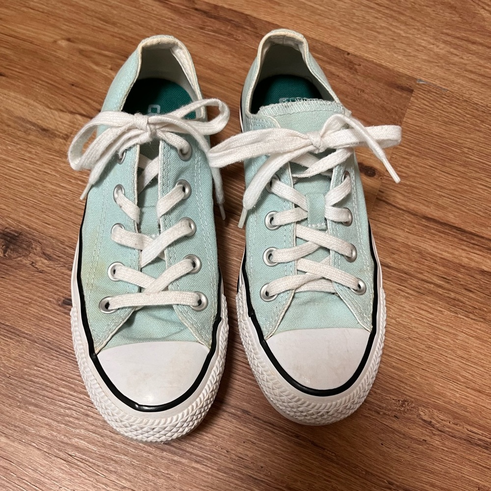 Converse All-Stars, light mint green, size 6